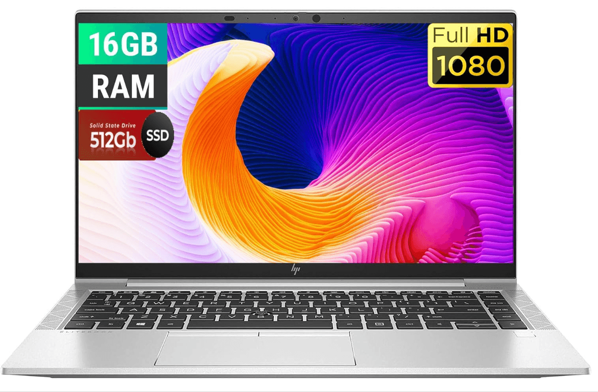 HP EliteBook 845 G8 Business Laptop, 14" FHD(1920 x 1080) Display, AMD Ryzen 5 Pro 5650U Processor 2.3-4.2GHz, 16GB RAM, 512GB SSD, Win 10 Pro, Silver(Renewed)